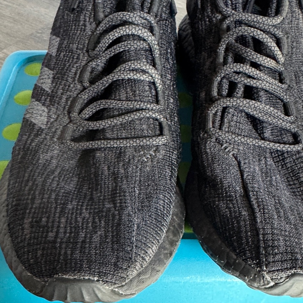 adidas Black Knit Athletic Shoes